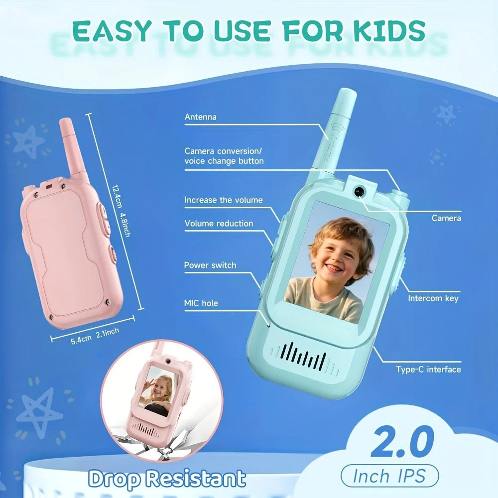 Kids Walkie-Talkie Camera (Single Unit)