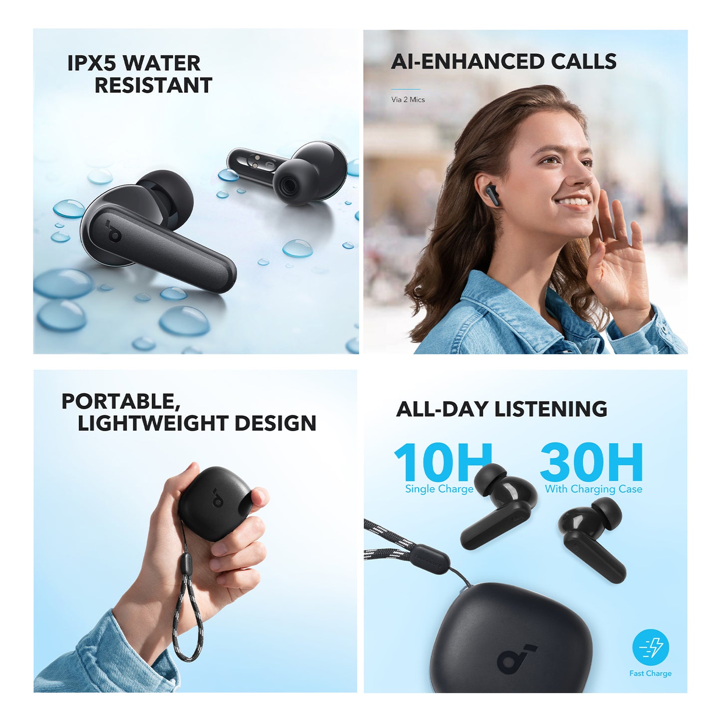 Soundcore R50i by Anker – True Wireless Earbuds