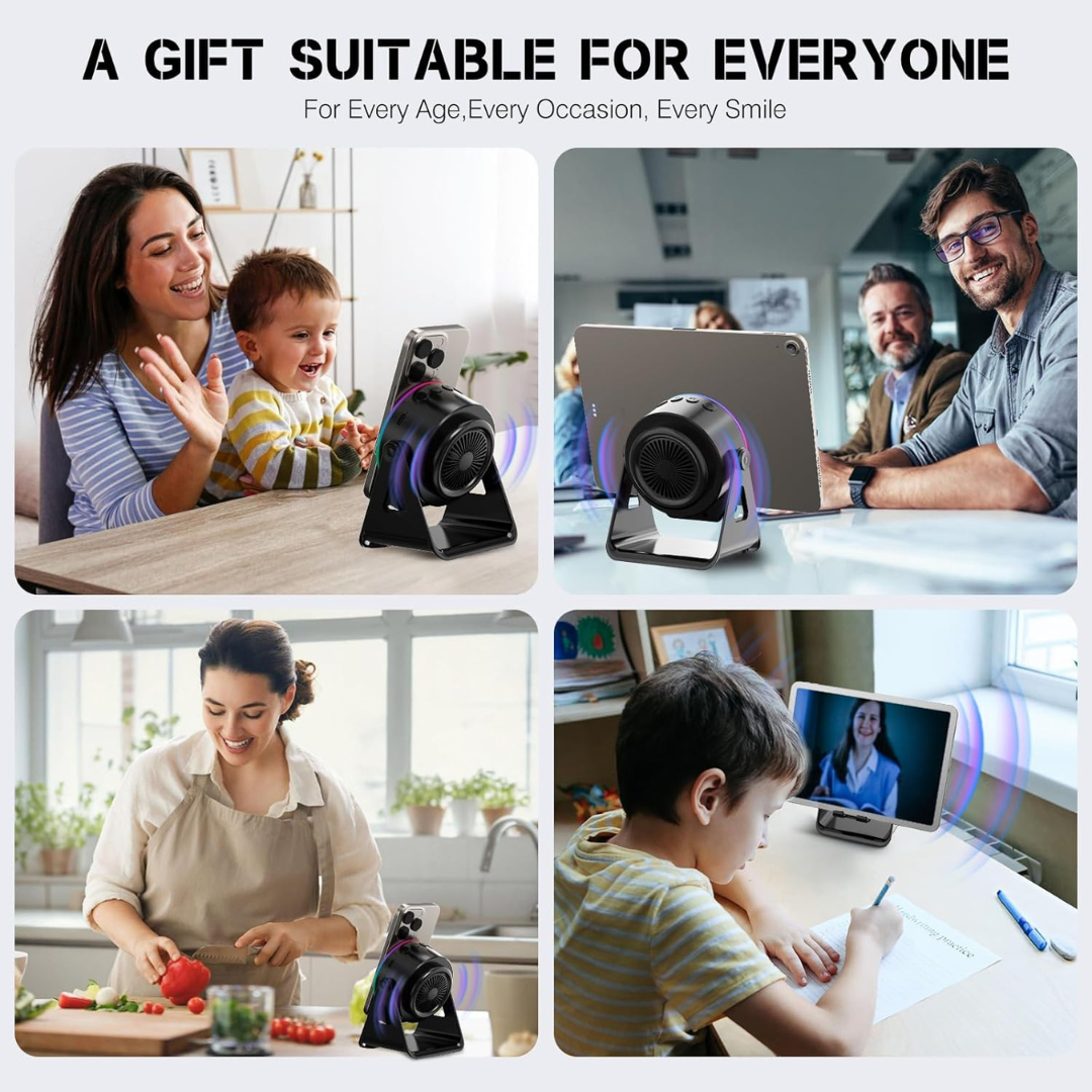 4-in-1 Wireless Induction Speaker with RGB Lights